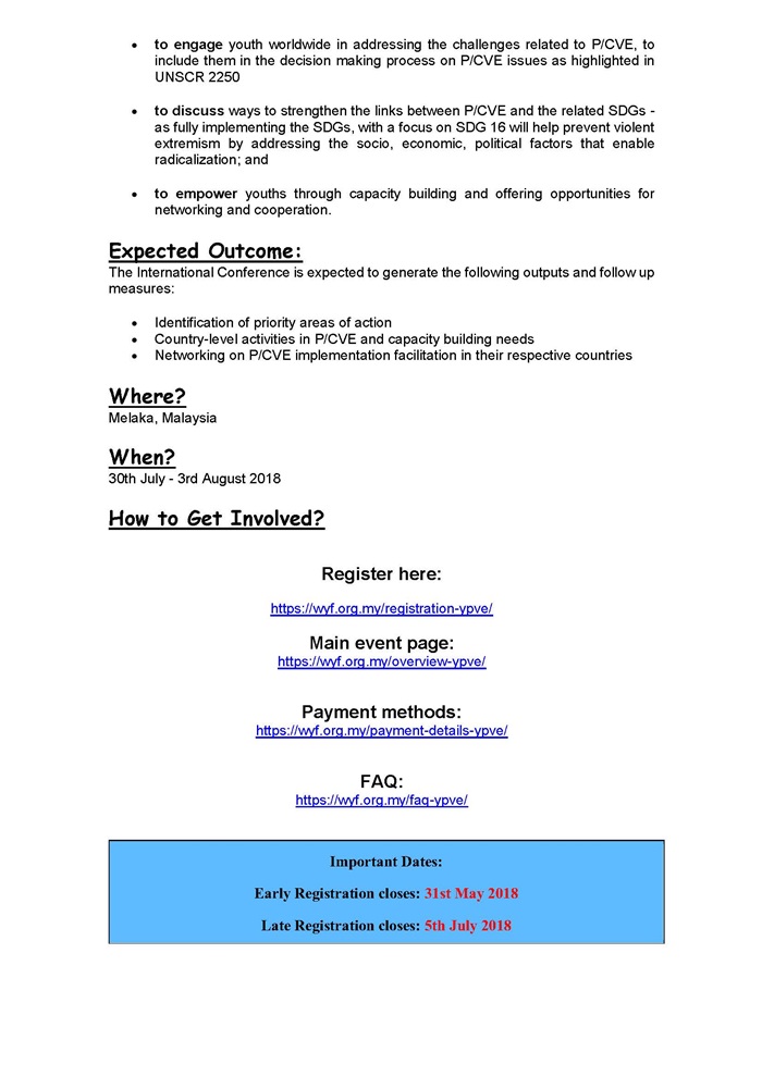OPEN CALL FOR PARTICIPATION 2