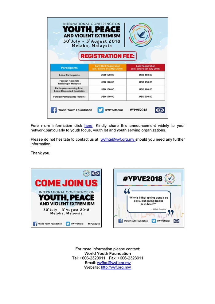 OPEN CALL FOR PARTICIPATION 3